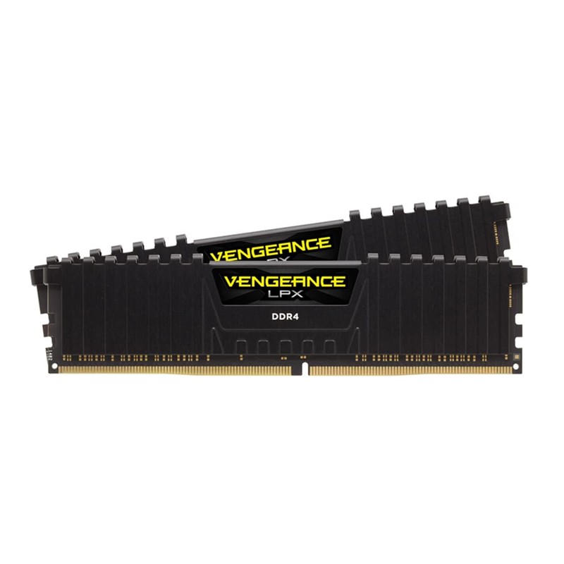 Corsair Vengeance LPX 16GB (2x8GB) DDR4 DRAM 3200MHz C16 Desktop Memory Kit - Black (CMK16GX4M2B3200C16)